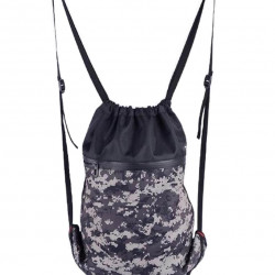 Basketball Backpack Drawstring Bag Swimming Bag Fitness Bag, Gray