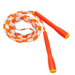 Bamboo shape Jump Rope Adjustable For Cross Training Fitness Orange&White