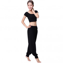 Best Yoga Apparel Sexy Yoga Black Pant Gym Clothes Dance Outfit Fitness Suit