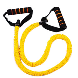 Latex Resistance Band Exercise Straps/Fitness Exercise Bands, Yellow(Size: 1.2M)