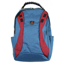17" Premium Padded Laptop Backpacks - Blue & Red Case Pack 12